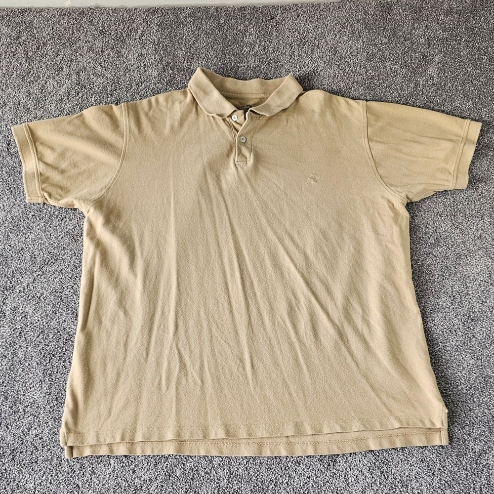 Duck Head Polo Shirt Mens XXL Tan Khaki‎ 100% Cotton Pique Short Sleeve Logo